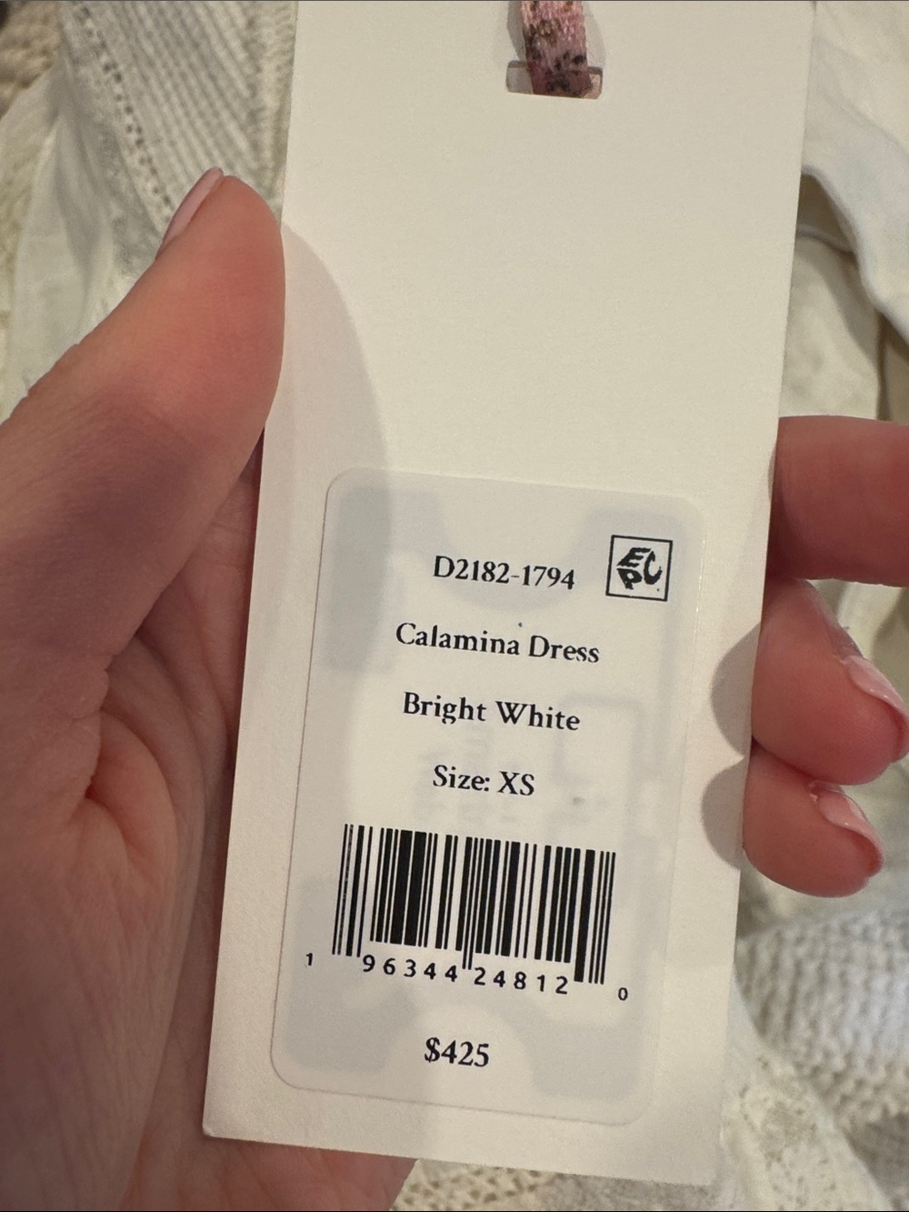 LoveShackFancy White Lace V-Neck Tea Dress - Picture 7 of 7